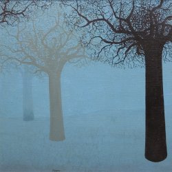 Blauwe bomen