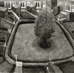 Achter het huis